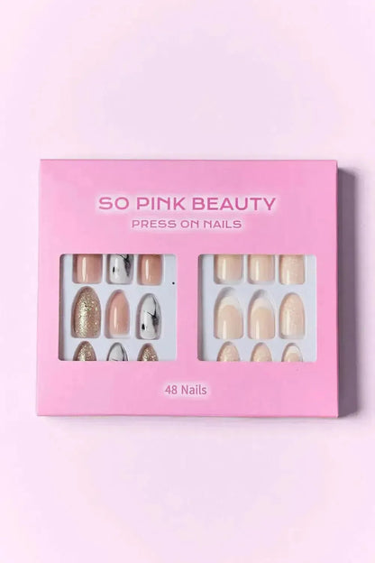 SO PINK BEAUTY Press On Nails 2 Packs - Bad Moms Club