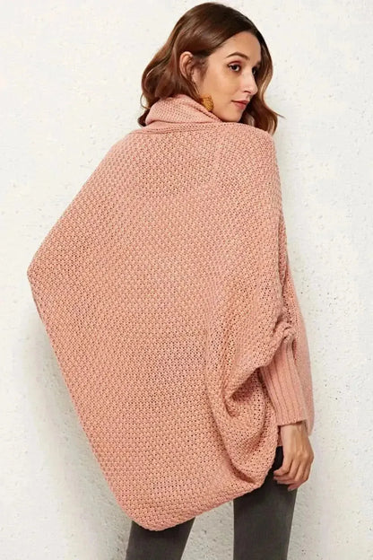 Open Front Dolman Sleeve Longline Cardigan - Bad Moms Club