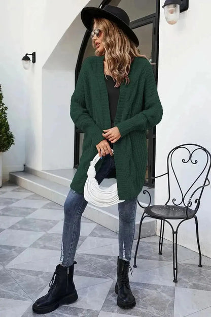 Open Front Dolman Sleeve Cardigan - Bad Moms Club