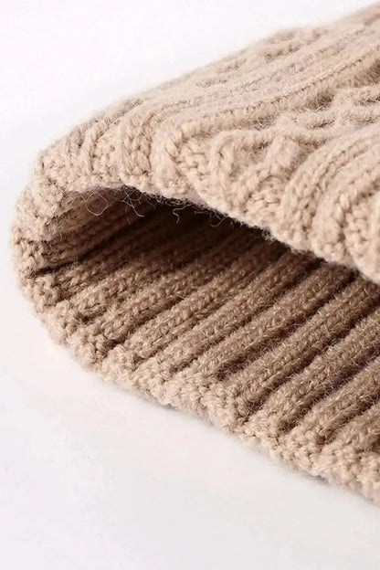 Mixed Knit Cuff Beanie - Bad Moms Club