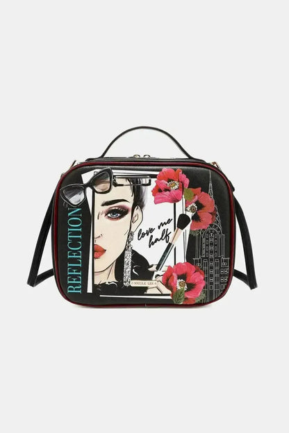 Nicole Lee USA Printed Handbag with Three Pouches - Bad Moms Club