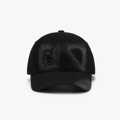 Distressed Cotton Baseball Cap - Bad Moms Club