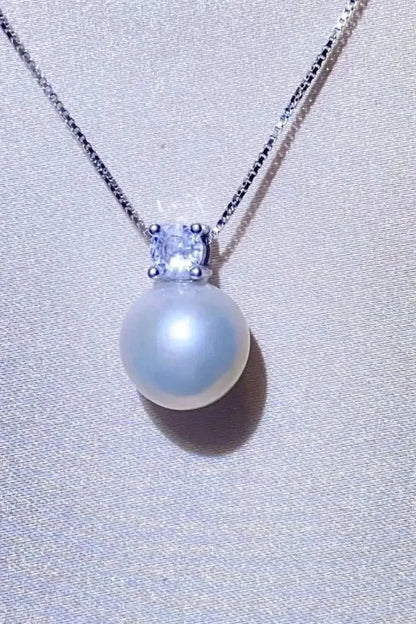 Freshwater Pearl 925 Sterling Silver Necklace - Bad Moms Club