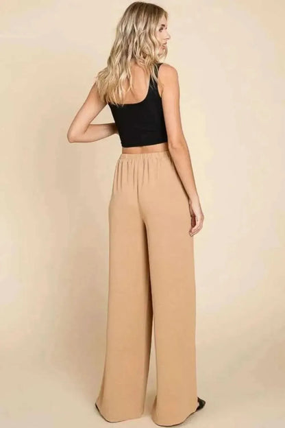 Culture Code Full Size High Waist Wide Leg Cargo Pants - Bad Moms Club