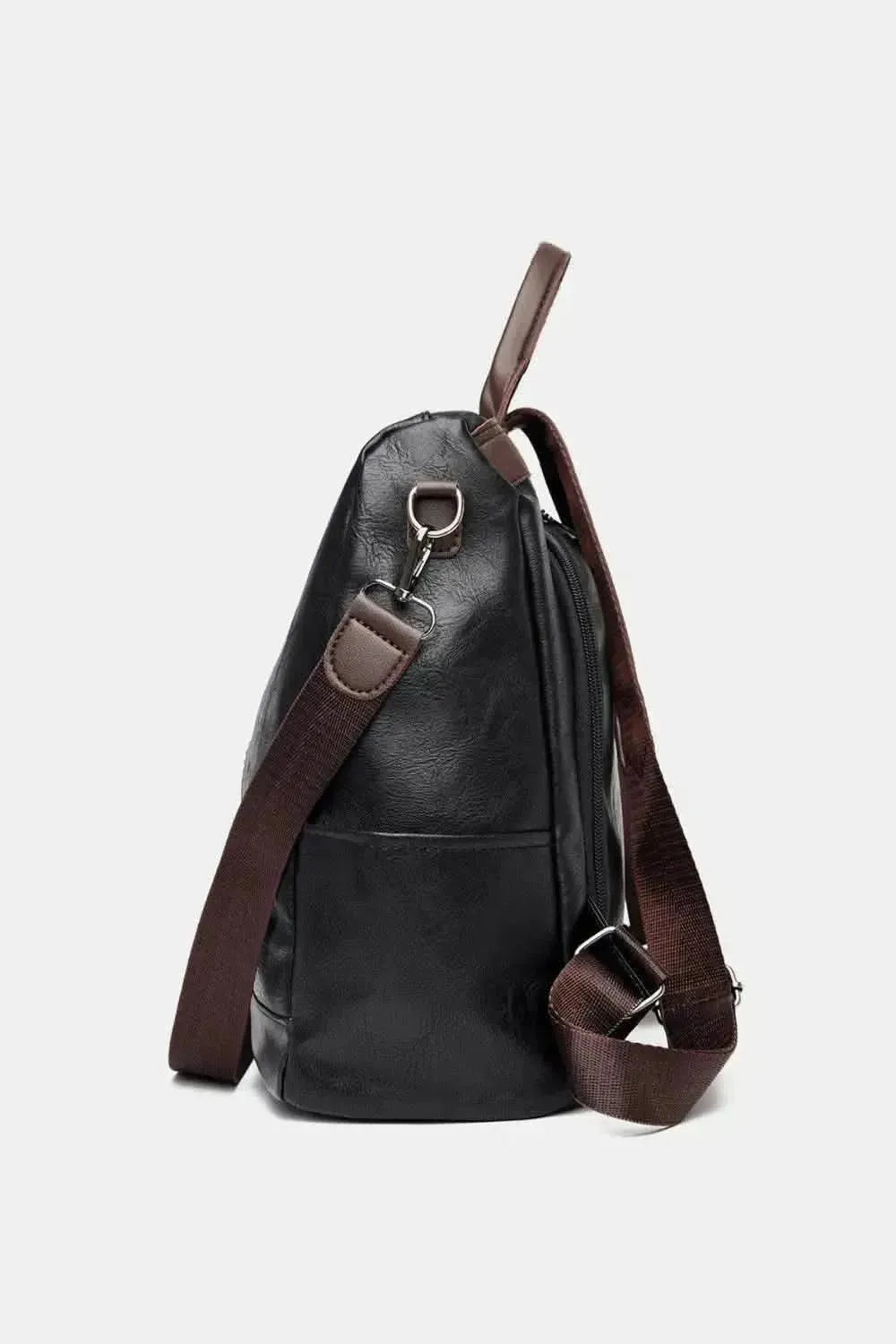 PU Leather Large Backpack Bag - Bad Moms Club