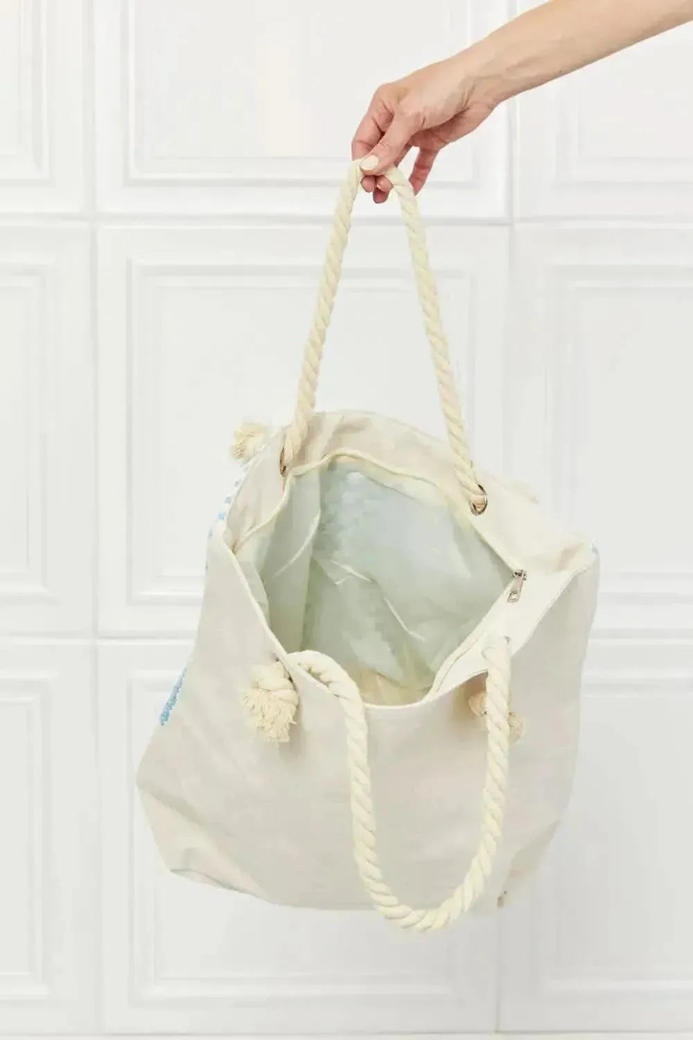 Justin Taylor Picnic Date Tassel Tote Bag - Bad Moms Club