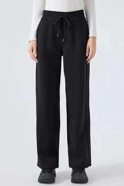 Millennia Drawstring Wide Leg Pants - Bad Moms Club