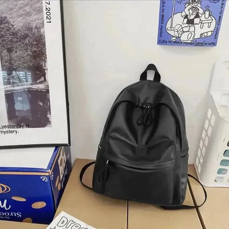 PU Leather Zip Backpack Bag - Bad Moms Club