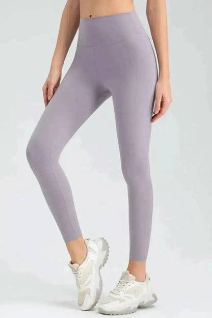 Wide Waistband Slim Fit Active Leggings - Bad Moms Club