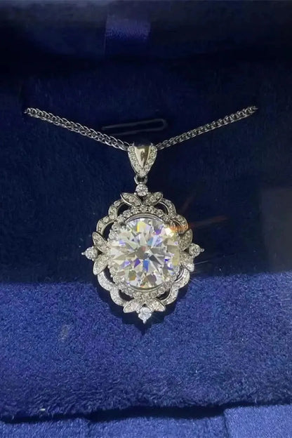 5 Carat Moissanite 925 Sterling Silver Necklace - Bad Moms Club