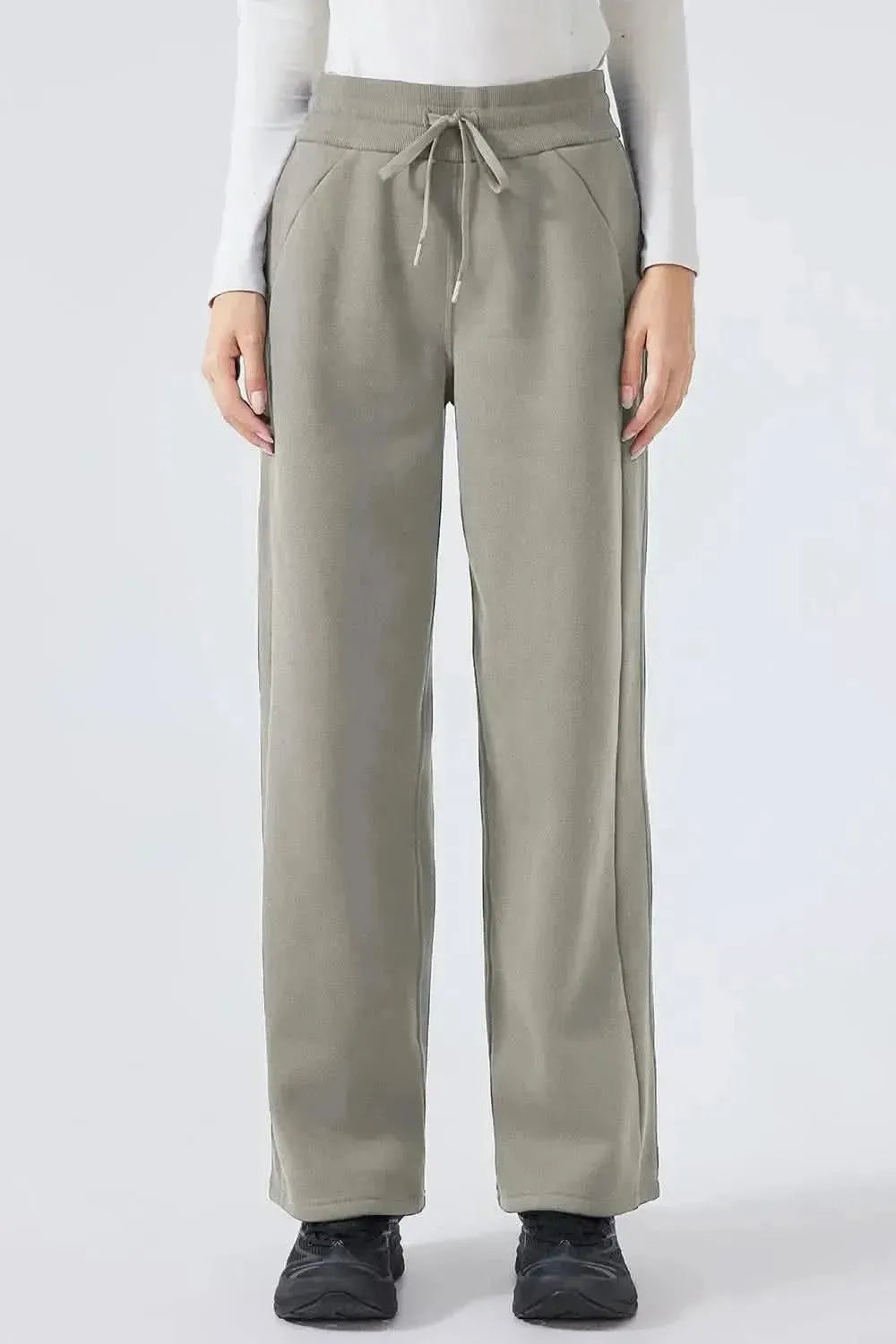Millennia Drawstring Wide Leg Pants - Bad Moms Club