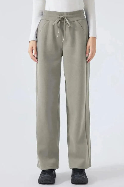 Millennia Drawstring Wide Leg Pants - Bad Moms Club