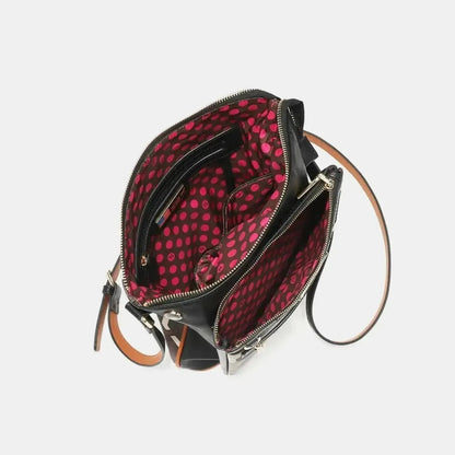 Nicole Lee USA Geometric Pattern Crossbody Bag - Bad Moms Club