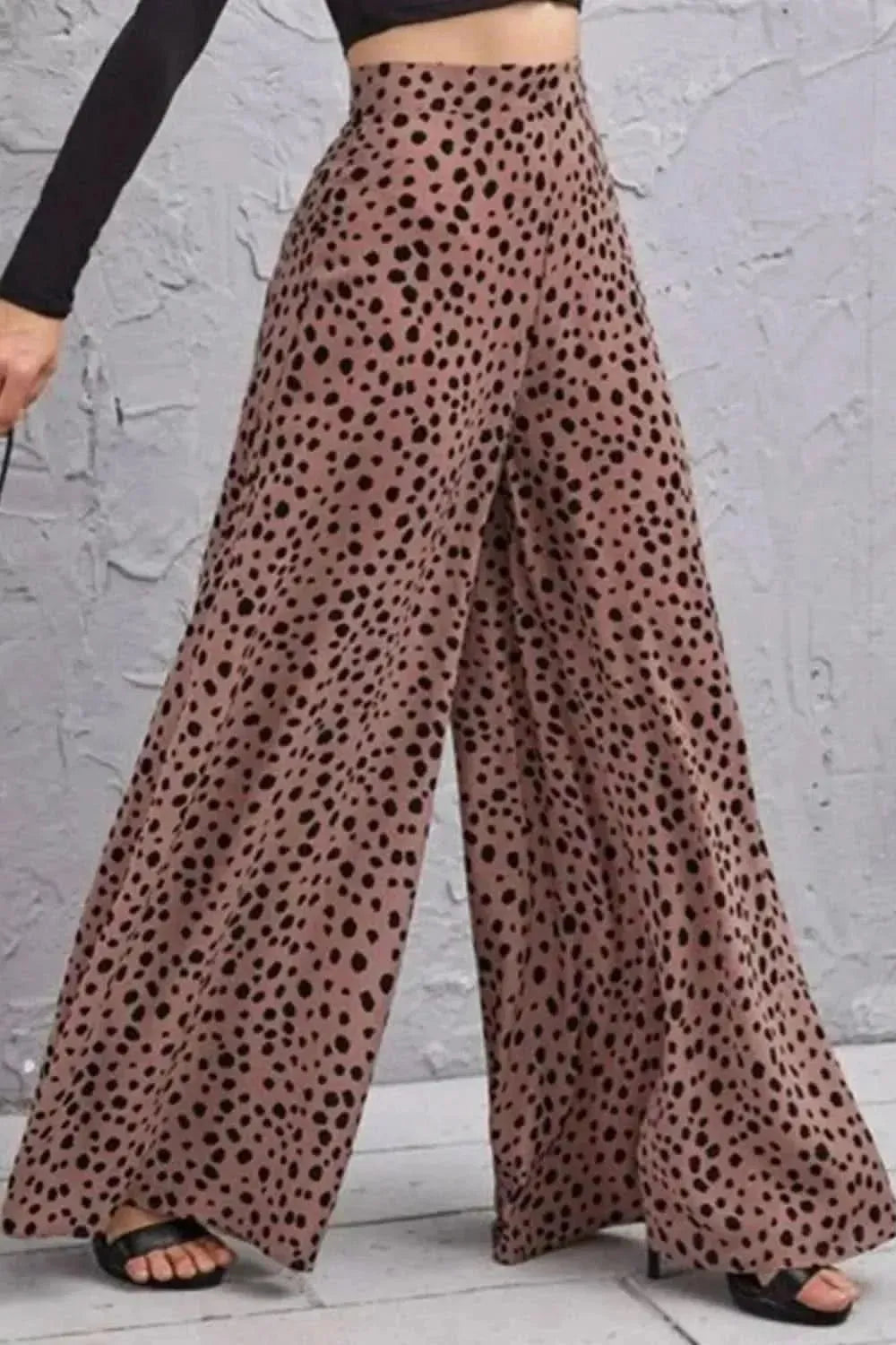 Animal Print High-Rise Culottes - Bad Moms Club