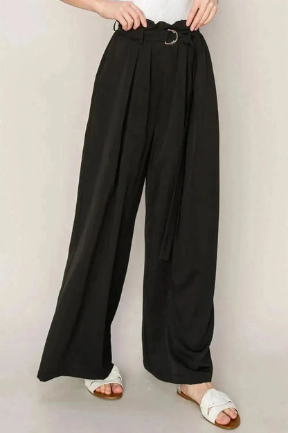 HYFVE Paperbag Waist Wide Leg Pants - Bad Moms Club