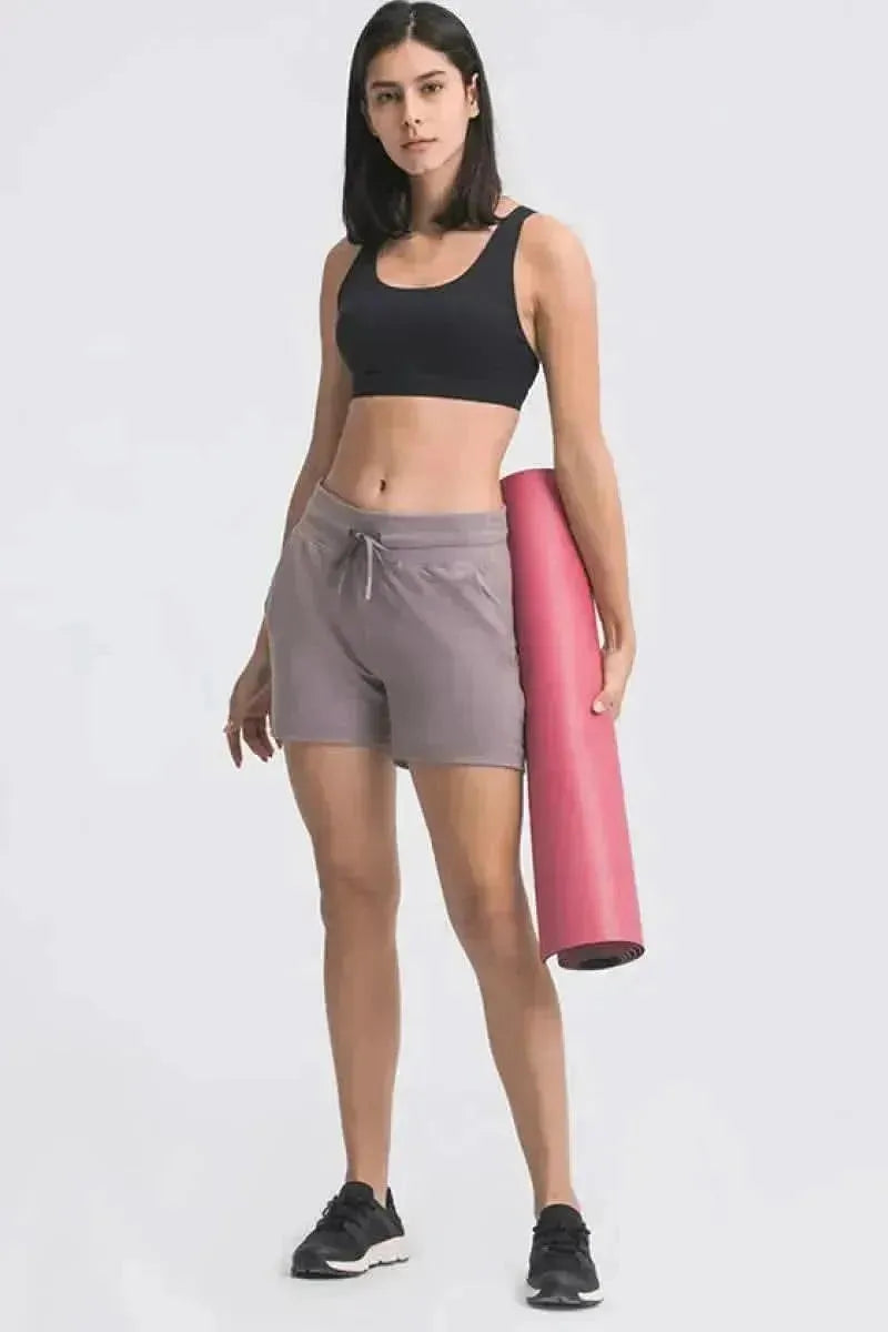 Waist Tie Active Shorts - Bad Moms Club