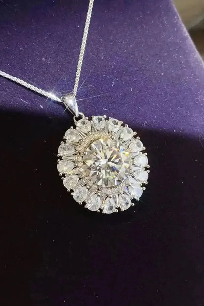 5 Carat Moissanite 925 Sterling Silver Necklace - Bad Moms Club