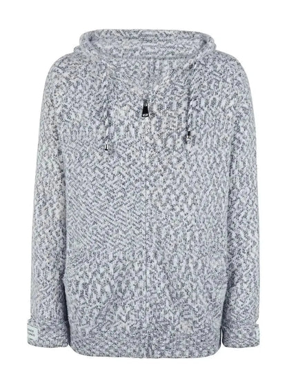 Zip-Up Hooded Sweater - Bad Moms Club