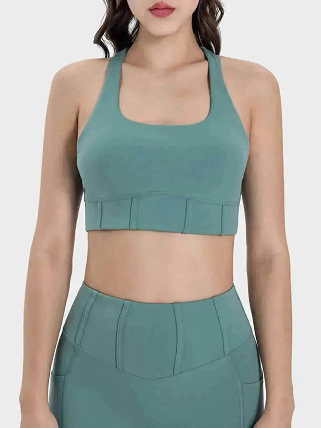 Square Neck Wide Strap Active Tank - Bad Moms Club