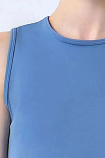 Round Neck Active Tank - Bad Moms Club