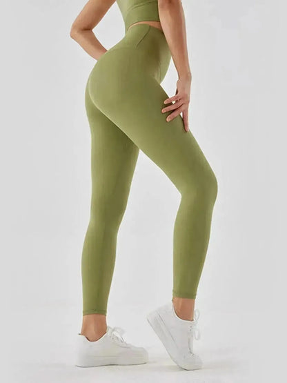 Wide Waistband Sports Leggings - Bad Moms Club