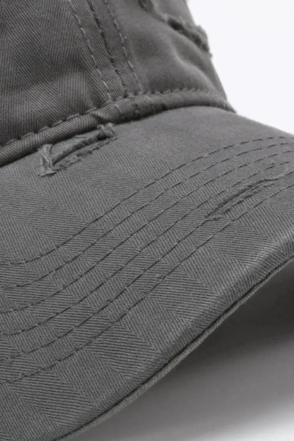 Distressed Adjustable Baseball Cap - Bad Moms Club
