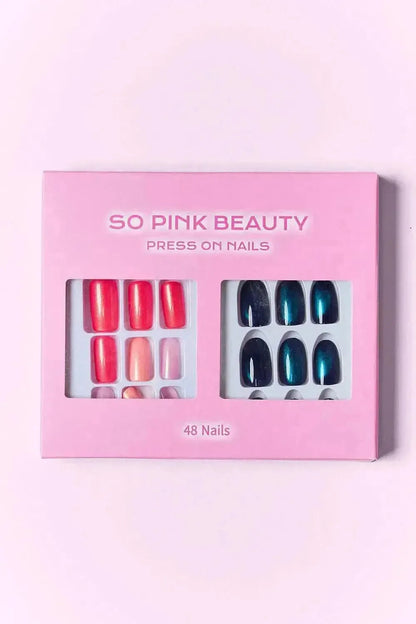 SO PINK BEAUTY Press On Nails 2 Packs - Bad Moms Club