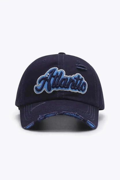 ATLANTIC Graphic Distressed Baseball Cap - Bad Moms Club