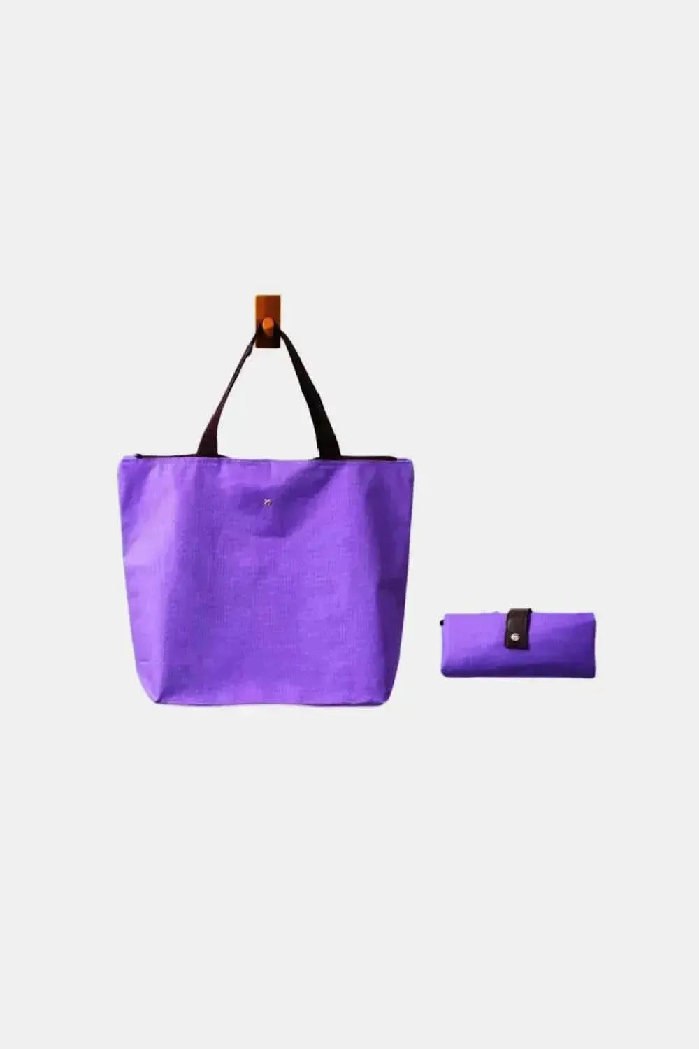 Zenana Large Capacity Foldable Oxford Tote Bag - Bad Moms Club
