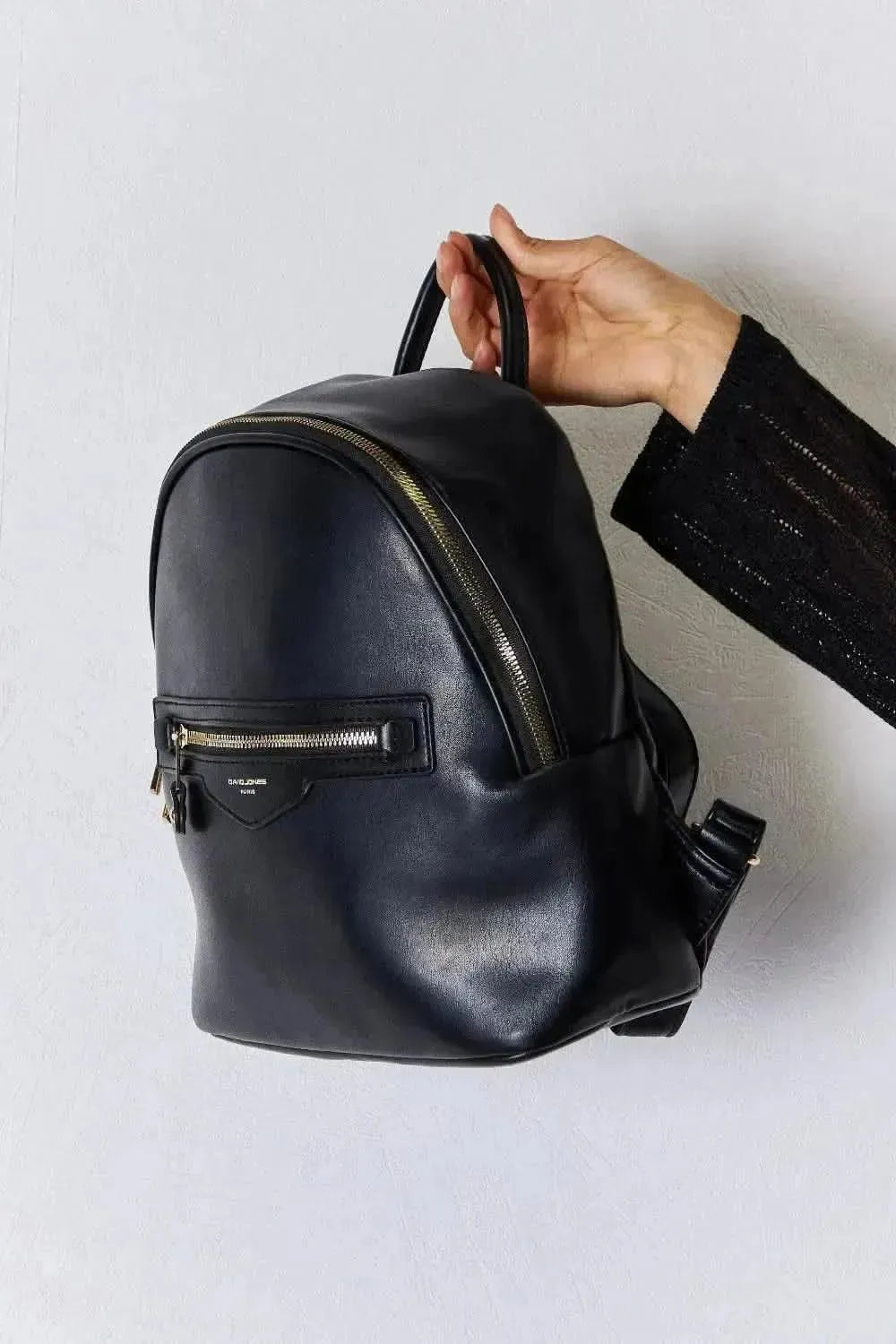 David Jones PU Leather Backpack - Bad Moms Club