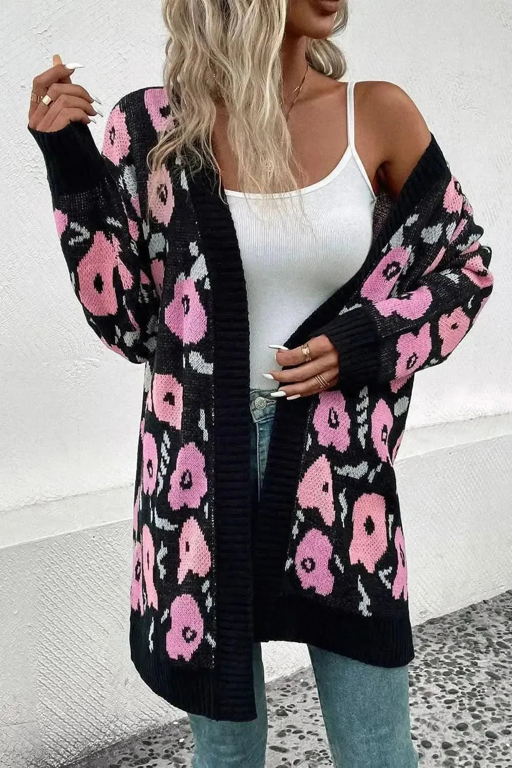 Open Front Longline Cardigan - Bad Moms Club