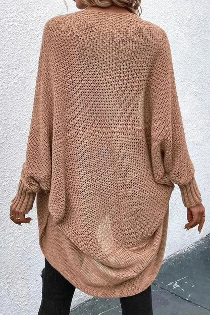 Open Front Dolman Sleeve Cardigan - Bad Moms Club
