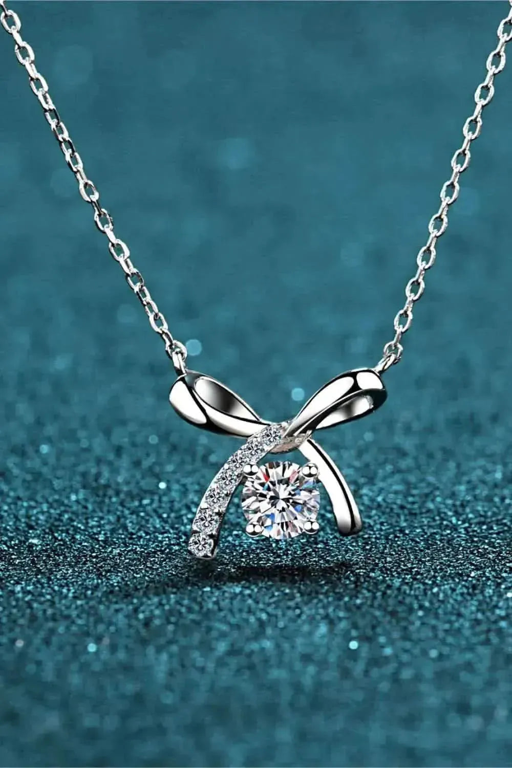 Moissanite 925 Sterling Silver Necklace - Bad Moms Club