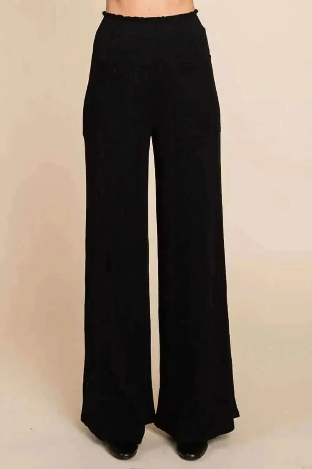 Culture Code Full Size High Waist Wide Leg Pants - Bad Moms Club