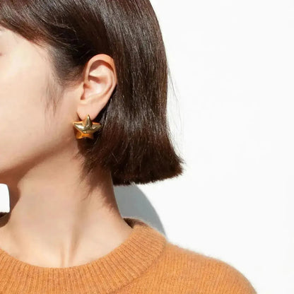 Stainless Steel Star Stud Earrings - Bad Moms Club