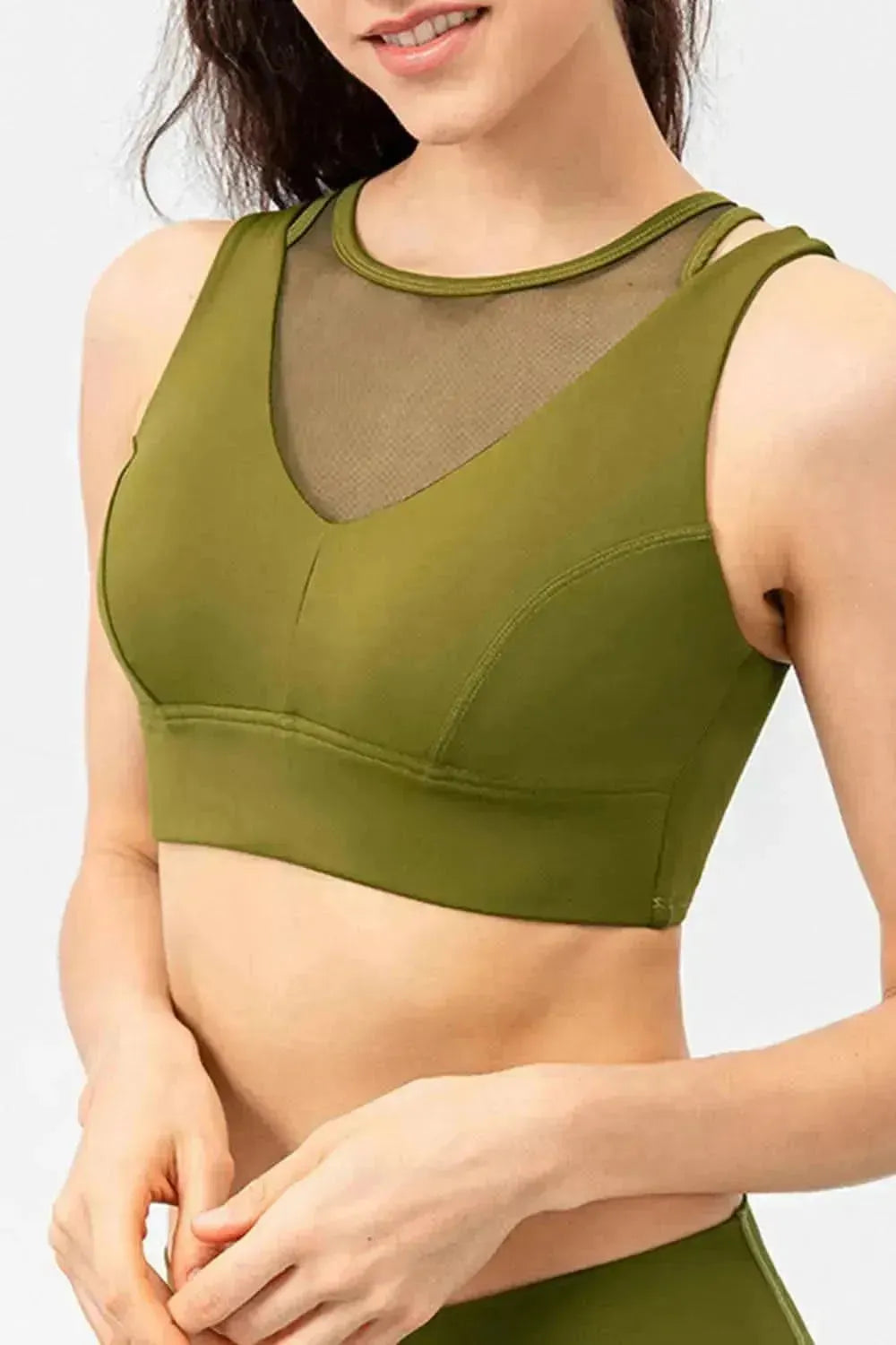 Cutout Wide Strap Active Tank - Bad Moms Club