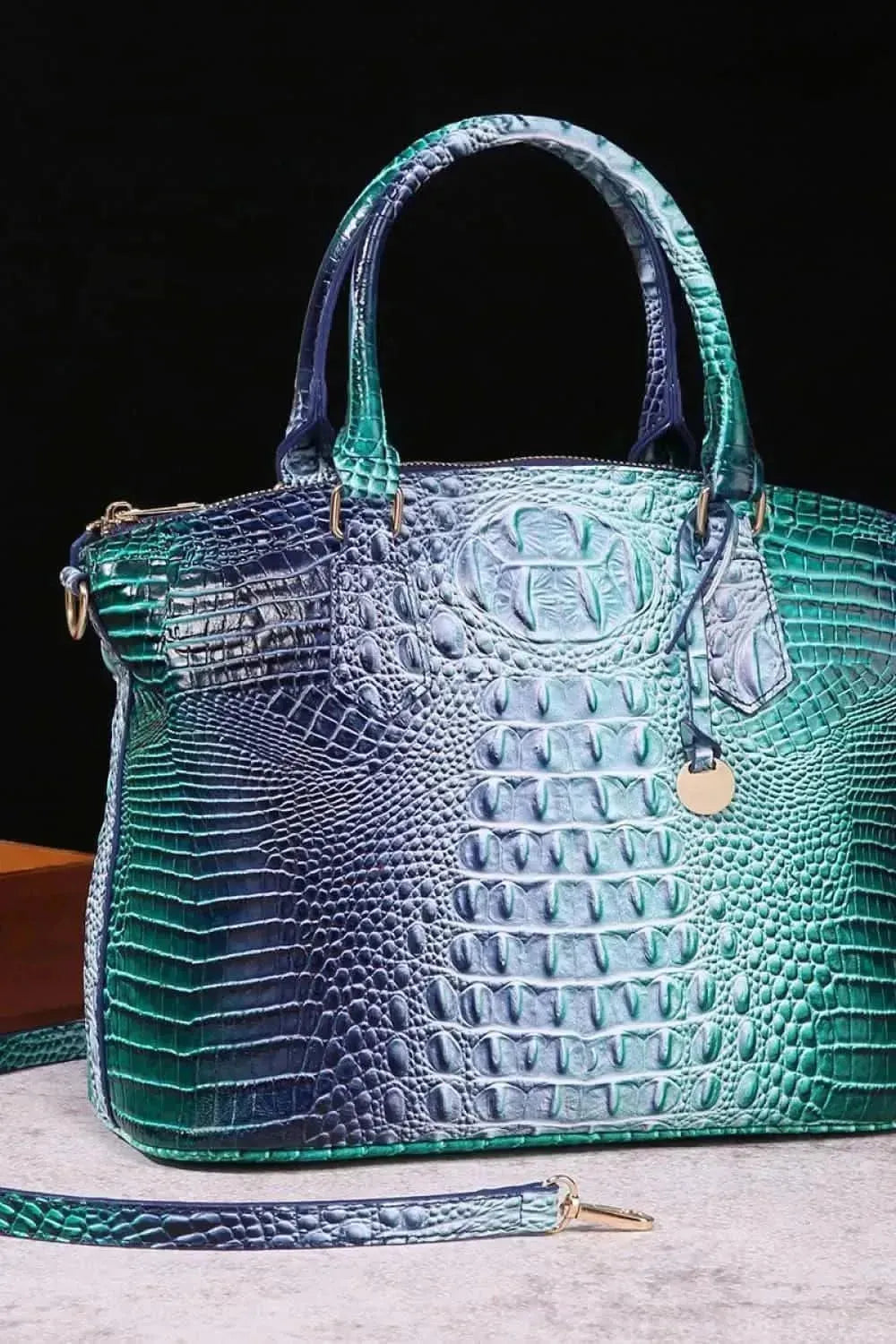 Gradient PU Leather Handbag - Bad Moms Club