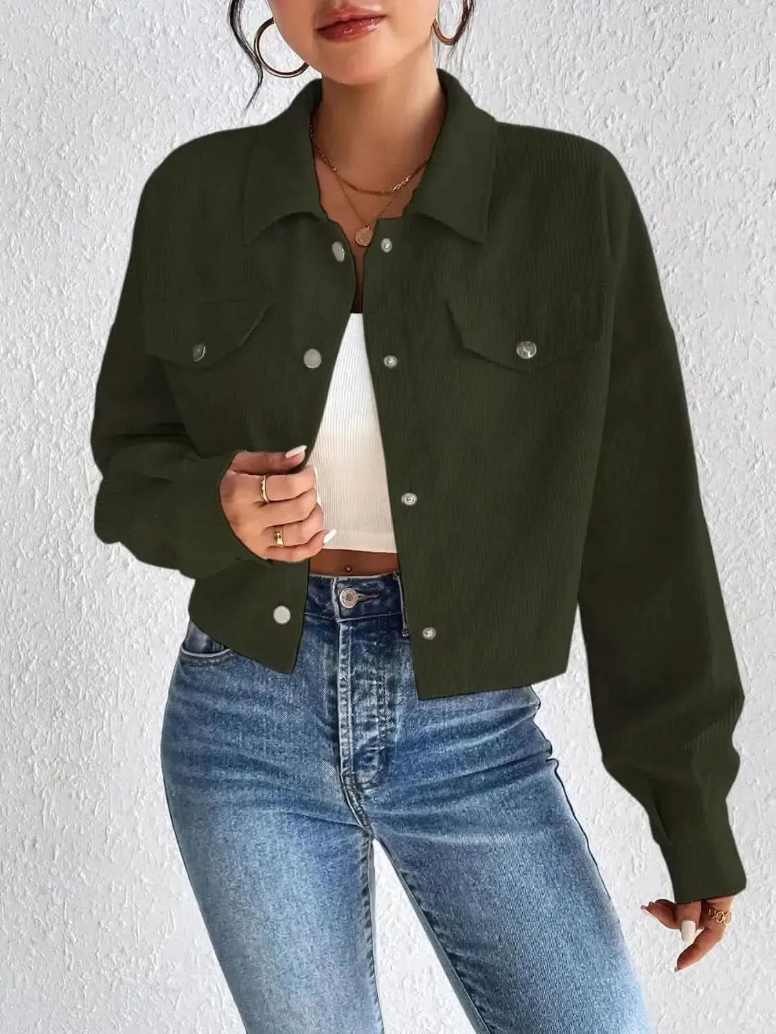 Honey Snap Down Long Sleeve Jacket - Bad Moms Club