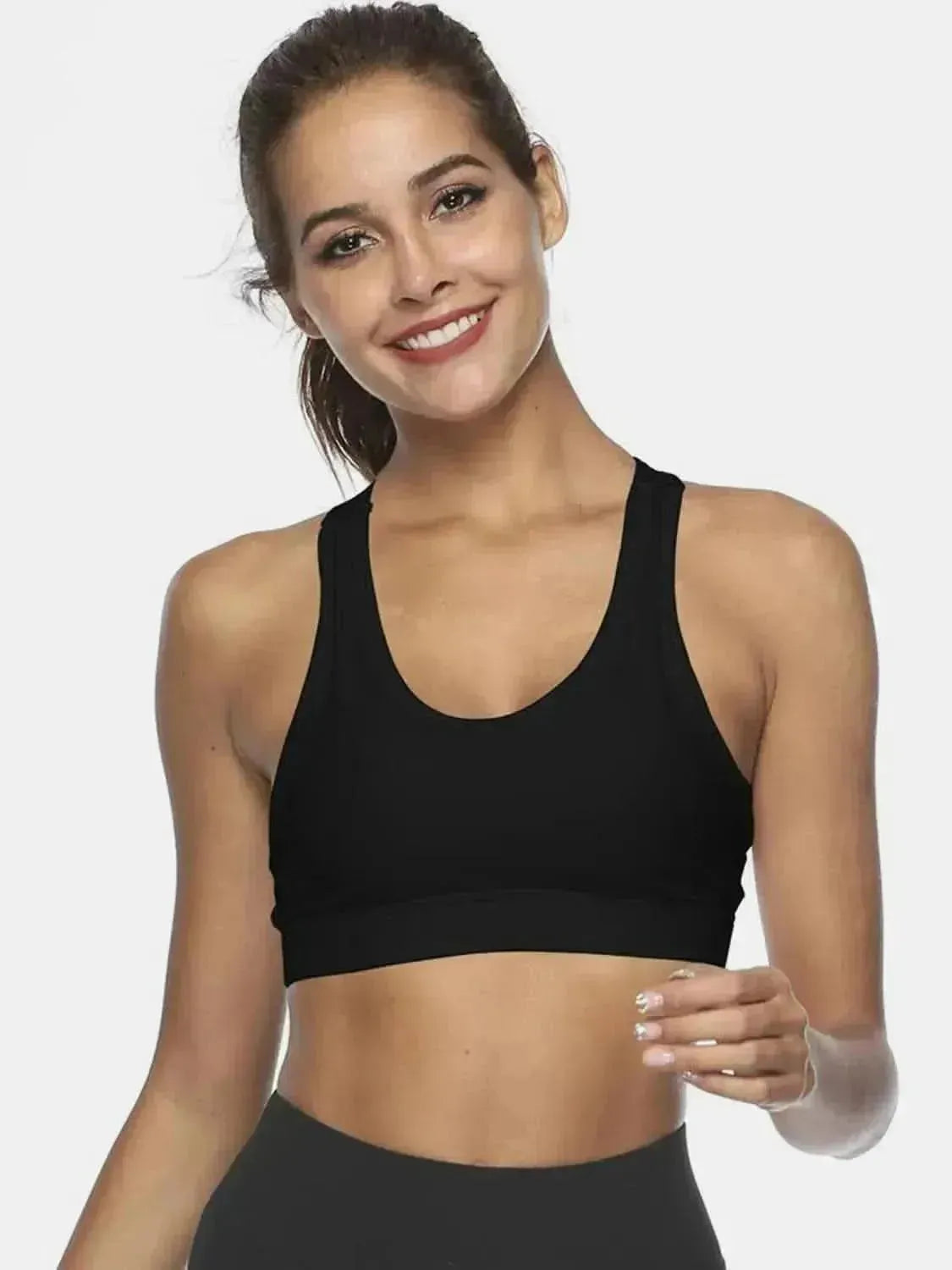 Cutout Scoop Neck Active Tank - Bad Moms Club