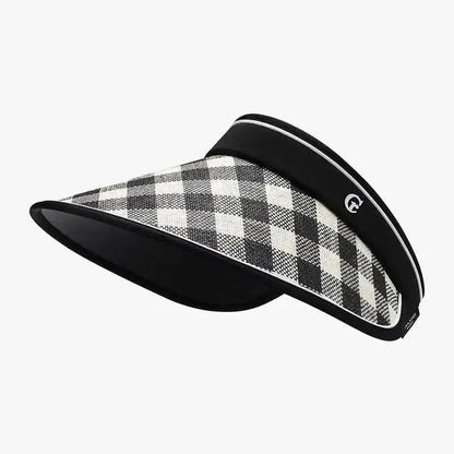 Plaid Natural Grass Adjustable Sun Hat - Bad Moms Club
