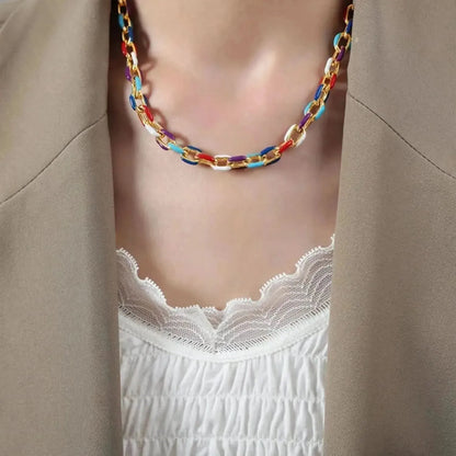 18K Gold-Plated Titanium Steel Necklace - Bad Moms Club