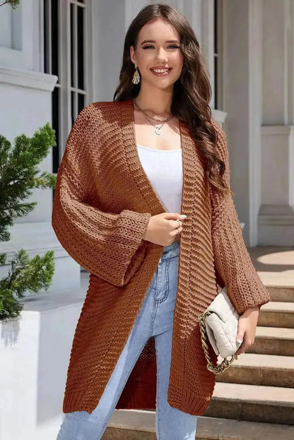 Open Front Longline Cardigan - Bad Moms Club