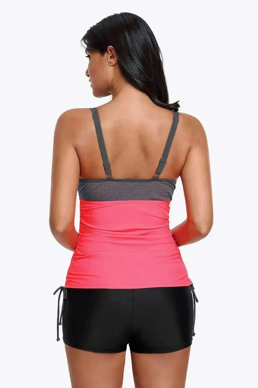 Contrast Sweetheart Neck Swim Cami - Bad Moms Club