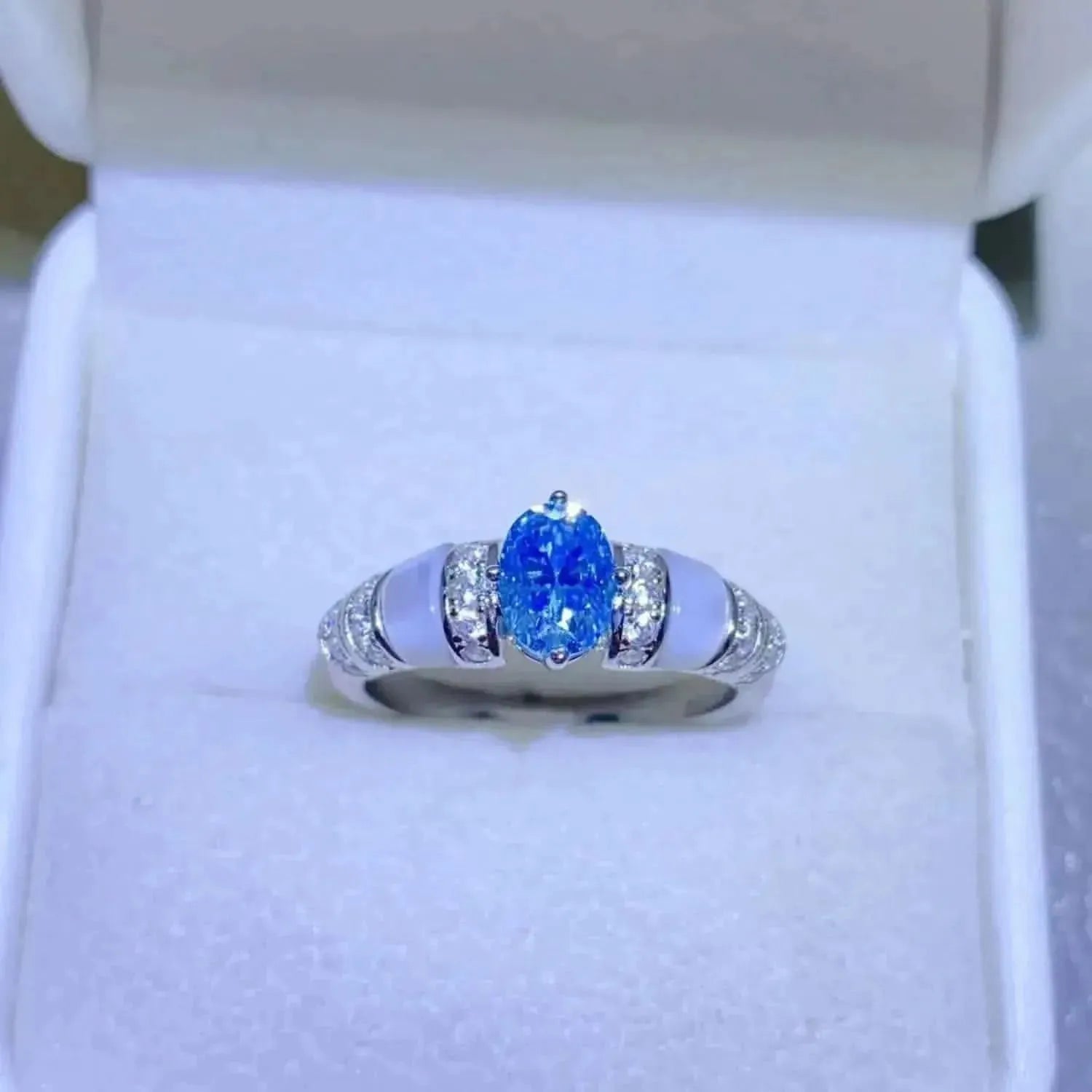 1 Carat Moissanite 925 Sterling Silver Ring - Bad Moms Club