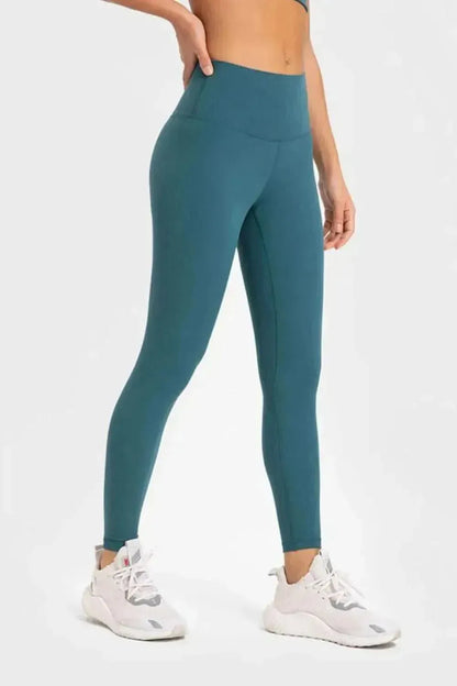 Highly Stretchy Wide Waistband Yoga Leggings - Bad Moms Club