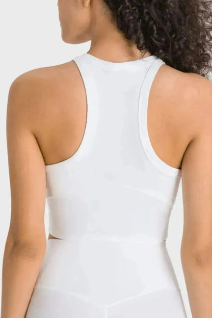 Racerback Cropped Sports Tank - Bad Moms Club