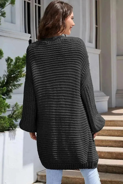 Open Front Longline Cardigan - Bad Moms Club