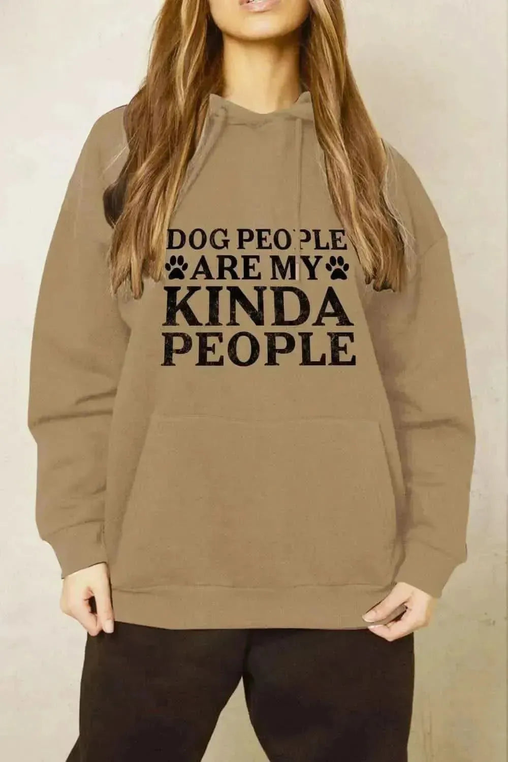 Simply Love Simply Love Full Size Dog Paw Slogan Graphic Hoodie - Bad Moms Club