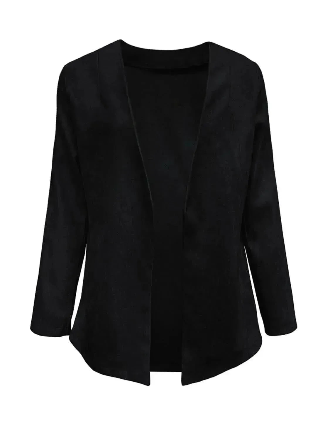 Open Front Long Sleeve Cardigan - Bad Moms Club