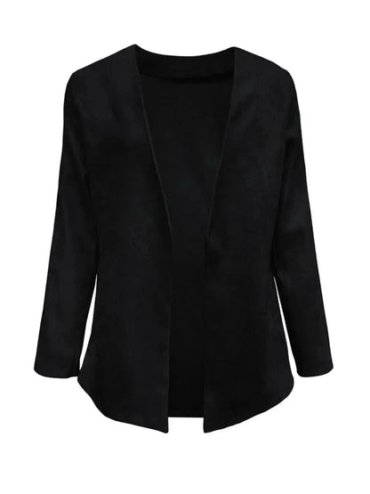 Open Front Long Sleeve Cardigan - Bad Moms Club